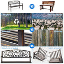 Outdoor Furniture Steel Frame Porch Garden Bench