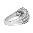 14K White Gold Diamond Cocktail Ring Band (1 3/4 Cttw, H-I Color, SI2-I1 Clarity) - Size 6-1/2