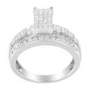 10KT White Gold Diamond Composite Ring (1 cttw, H-I Color, SI2-I1 Clarity)