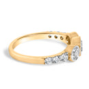 10K Yellow Gold Plated .925 Sterling Silver 1.0 Cttw Lab Grown Diamond Bezel Set Ring