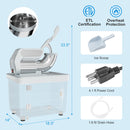 300W Commercial Ice Crusher with Dual Blades and Safety Switch