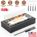 Tabletop Fire Pit With Roasting Sticks Portable Indoor Outdoor Tabletop Fireplace Ethanol Mini Fire Pit Table Top Decoration for Christmas Dinner Part