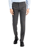 Bar III Mens Slim-Fit Gray and Camel Plaid Suit Pants, 34X29