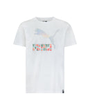 PUMA Big Girls Flower Aura Pack Graphic T-shirt, Size Large
