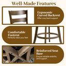30.5 Inch Swivel Barstools with Backrest & Upholstered Seat