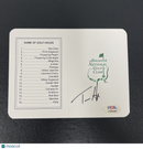 Tom Hoge Signed Masters Golf Scorecards PSA Autographed