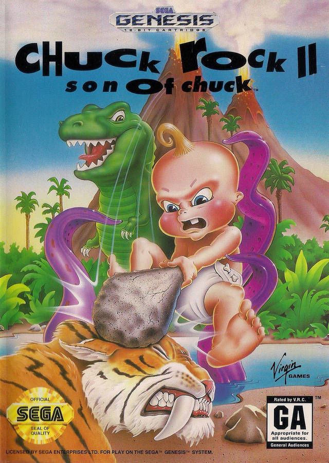 Chuck Rock II Son of Chuck (Sega Genesis)