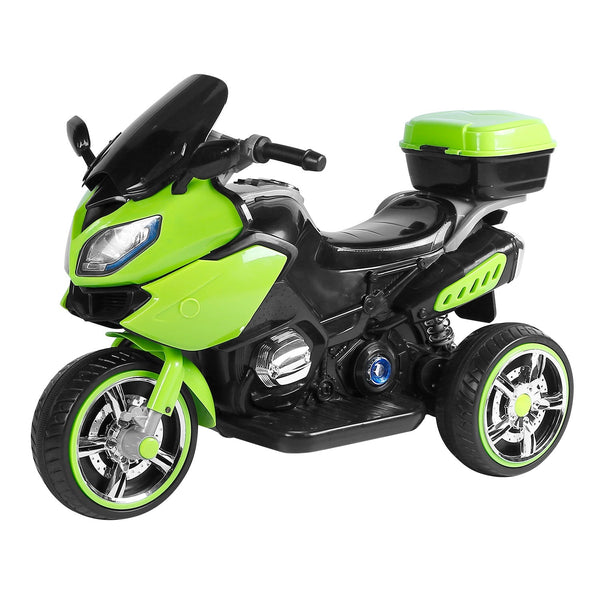 3 Wheel Motorcycle For Kids Aged 1-6 Battery Powered Ride On Toy Electric Tricycle w/Music Story Broadcasting Headlight Rear Light Forward Reverse