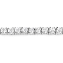 4.96 Carat Genuine White Topaz .925 Sterling Silver Bracelet