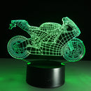Motorcycle led desk lamp