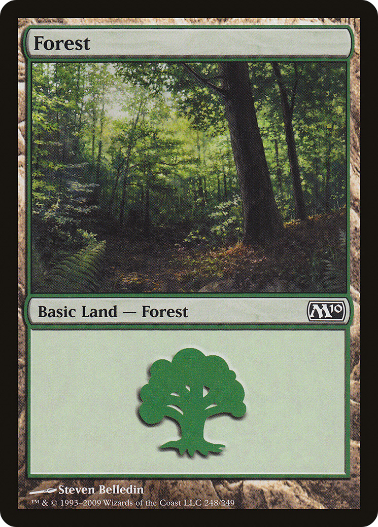Forest (M10-248) - Magic 2010 Foil