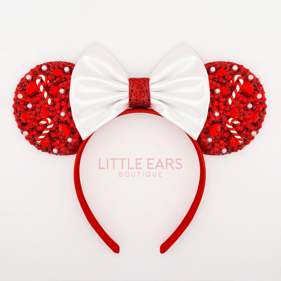 Christmas Candycane Sparkle Ears