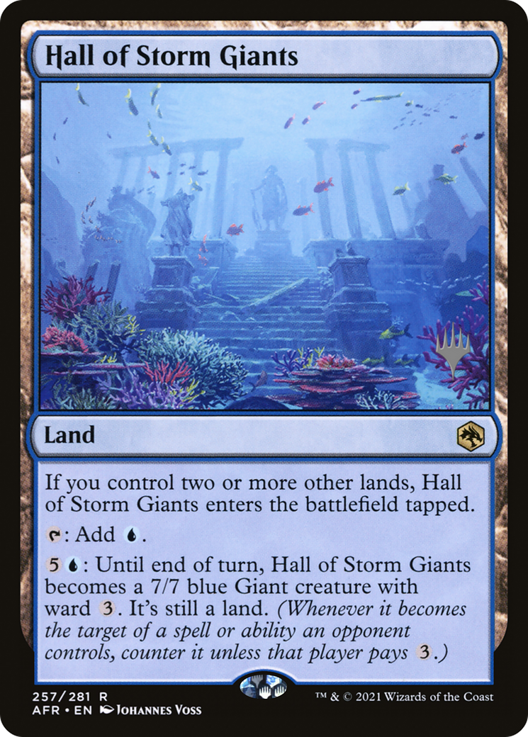 Hall of Storm Giants (PPAFR-257P) - Adventures in the Forgotten Realms Promos Foil