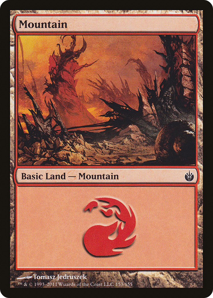 Mountain (MBS-153) - Mirrodin Besieged Foil