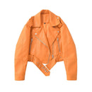 Bestselling Street-style Retro Turn-down Collar Loose Washed Jacket
