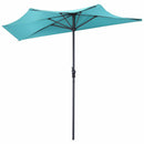 9Ft Patio Bistro Half Round Umbrella