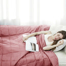 20 lbs 60" x 80" Heavy Weighted Soft Breathable Blanket with Natural Bamboo Fabric -Pink