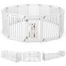 12-Panel Dog Playpen 31.5" Height Indoor Outdoor Pet Fence