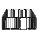 16-Panel Dog Playpen 31.5" Height Indoor Outdoor Pet Gate