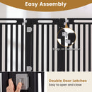 16-Panel Dog Playpen 31.5" Height Indoor Outdoor Pet Gate