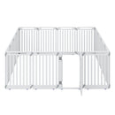 16-Panel Dog Playpen 31.5" Height Indoor Outdoor Pet Gate