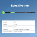 31.5 Inch Golf Swing Trainer Aid with Weighted Head for Grip Rhythm Balance