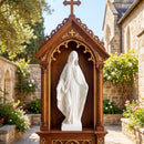 31.5 Inch Virgin Mary Statue with Aged Finish for Yard Patio