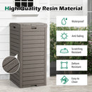 31 Gallon Large Outdoor Trash Can with Lid and Pull