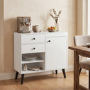 31" Sideboard Cabinet with 2 Drawers and Open Shelves
