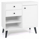 31" Sideboard Cabinet with 2 Drawers and Open Shelves