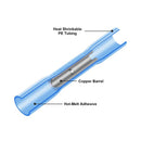 125Pcs Heat Shrink Butt Connector Solder Seal Wire Connector Electrical Terminals Kit Waterproof Insulated Copper