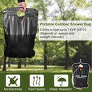 Portable Solar Heated Shower Bag Camping Shower Bath Water Bag 5 Gallons w/ On-Off Switchable Shower Head
