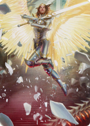 Archangel Elspeth // Archangel Elspeth (AMOM-001) - March of the Machine Art Series (Borderless) Foil