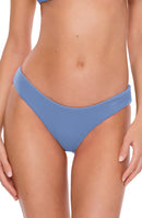 Becca Pucker up Textured Shirred-Back Hipster Bikini Bottoms Womens Swimsuit