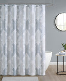 Ink+Ivy Zach Shower Curtain - Blue/grey