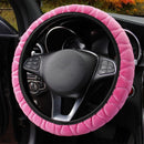 Car plush steering wheel cover