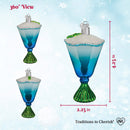 Blue Glacier Cocktail Ornament