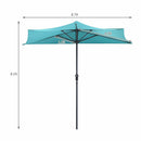 9Ft Patio Bistro Half Round Umbrella