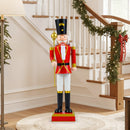 32.5 Inch Christmas Nutcracker with High Hat and Beautiful Scepter