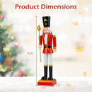 32.5 Inch Christmas Nutcracker with High Hat and Beautiful Scepter