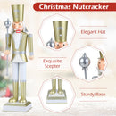 32.5 Inch Christmas Nutcracker with High Hat and Beautiful Scepter