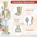 32.5 Inch Christmas Nutcracker with High Hat and Beautiful Scepter