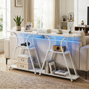 32" Console Table with Power Outlets and RGB LED Lights