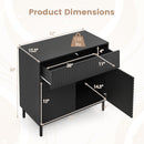 32" Wide Buffet Cabinet with 2 Doors and 1 Drawer for Kitchen