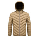 Mens Fleece-lined Cotton-padded Coat