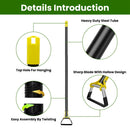 60.63in Adjustable Garden Hoe Handheld Stirrup Hula Hoe Scuffle Loop Hoe Gardening Weeder Cultivator Weeding Rake for Weeding/Loosening Soil