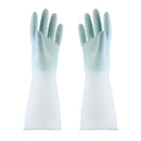 Dishwashing Gloves In Translucent White Made From Cleaning-grade Rubber With A Non-slip Design