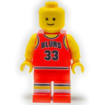 #33 Chicago Blurs - B3 Customs® Basketball Player Minifig Custom LEGO Minifigure B3 Customs 