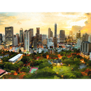 3000 Piece Jigsaw Puzzles, Sunset in Bangkok, Thailand, Cityscape puzzle, Adult Puzzle, Trefl 33060