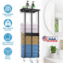 Wall Mounted Towel Rack for Rolled Towels Bathroom Towel Holder Organizer Storage Shelf for Bath Towels Hand Towels